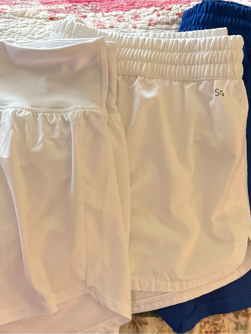 Women’s White Athletic Shorts - Lightweight Activewear